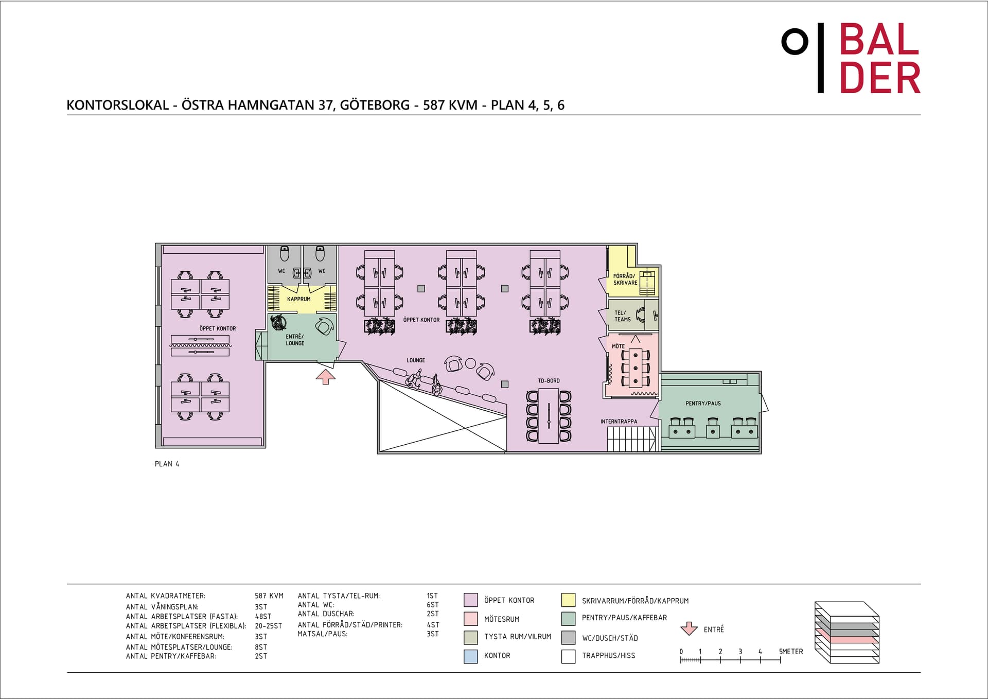 KONTORSLOKAL - ÖSTRA HAMNGATAN 37, GÖTEBORG - 587 KVM - PLAN 4.jpg