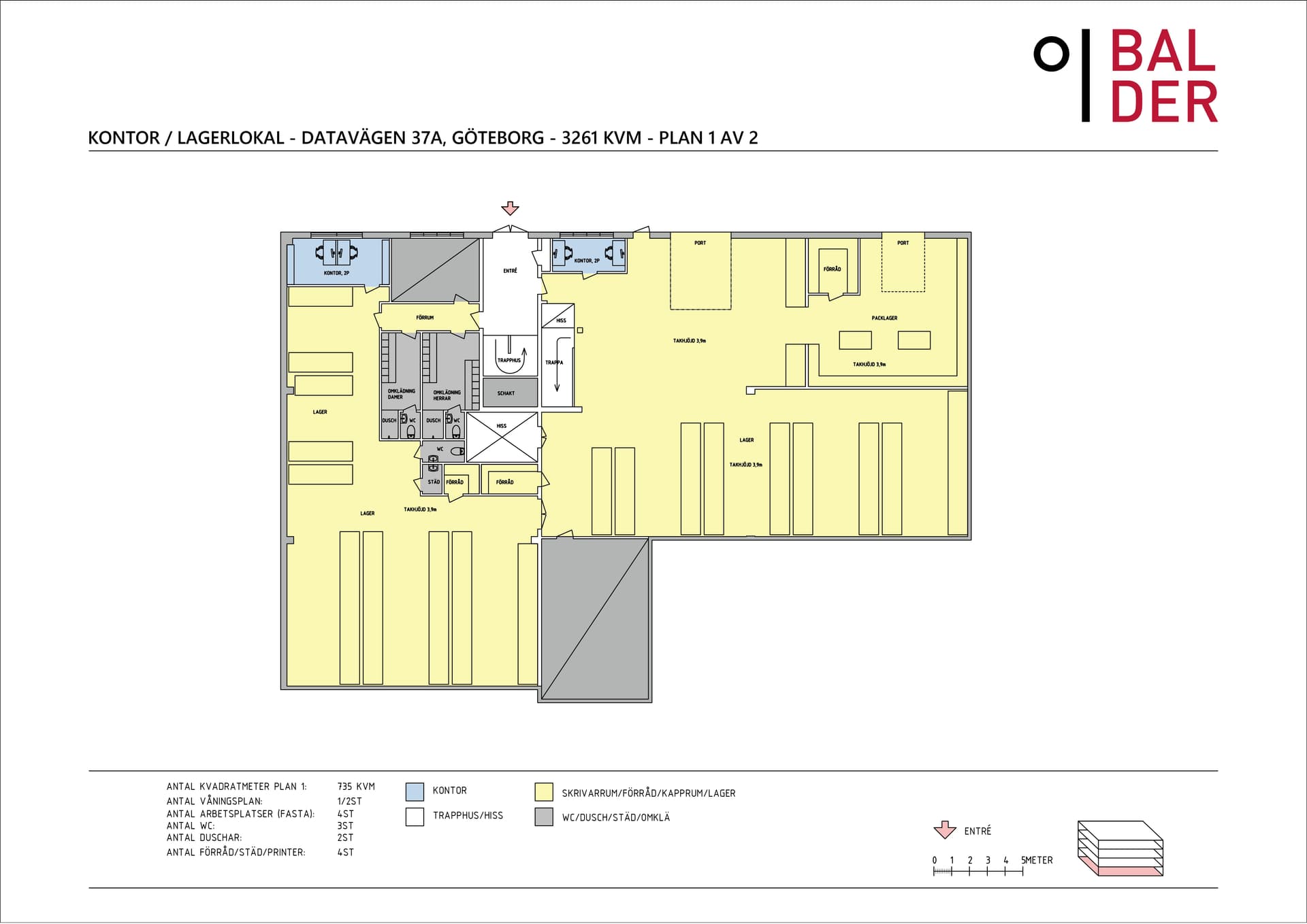 KONTOR - LAGERLOKAL - DATAVÄGEN 37A, GÖTEBORG - 3261 KVM - PLAN 1 AV 2.jpg