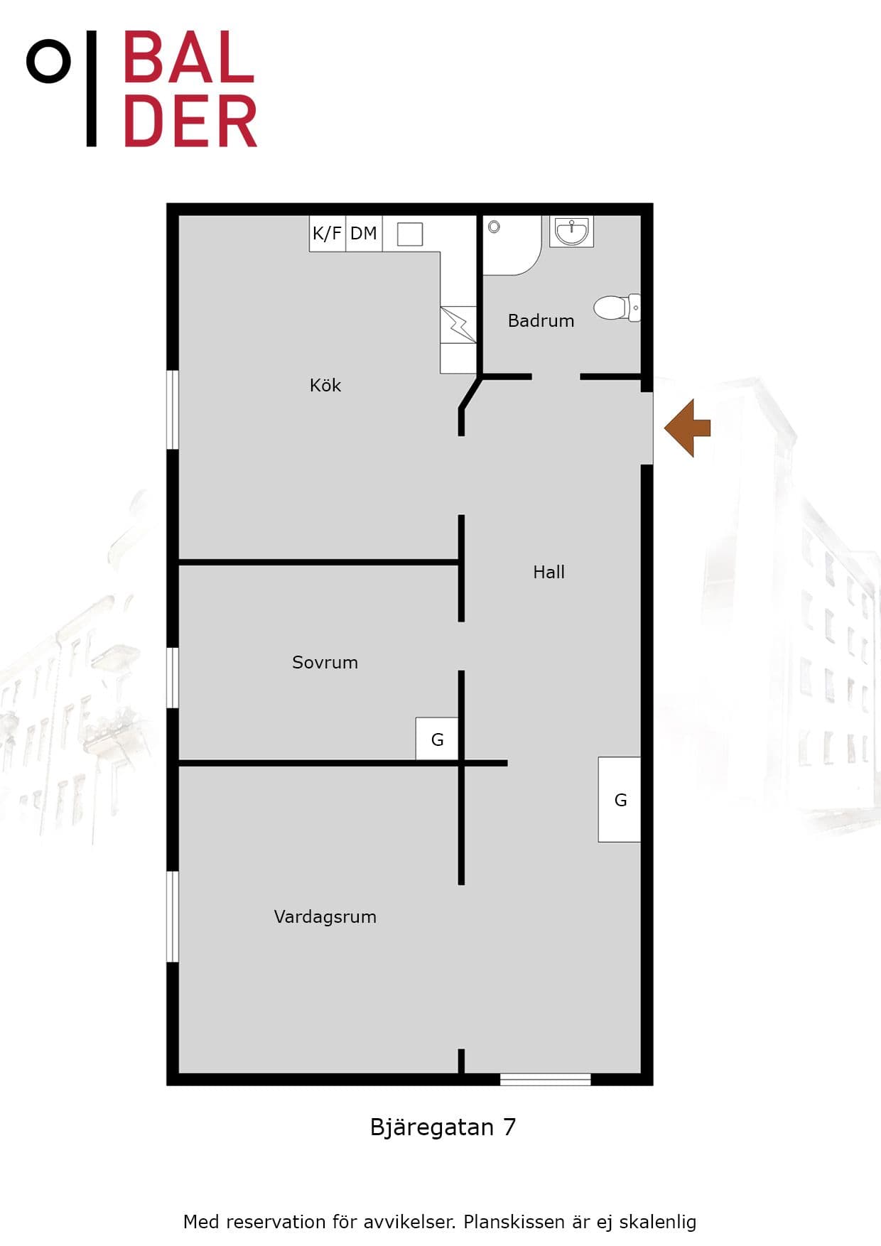 Flugan Bjäregatan 7 , 2 rok, lgh 3.jpg