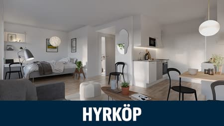 Sjöliljan 1 rok vardagsrum och kök med banner.JPG