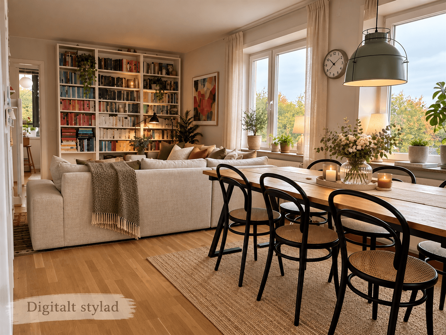 Skandinaviskt vardagsrum med matplats.png